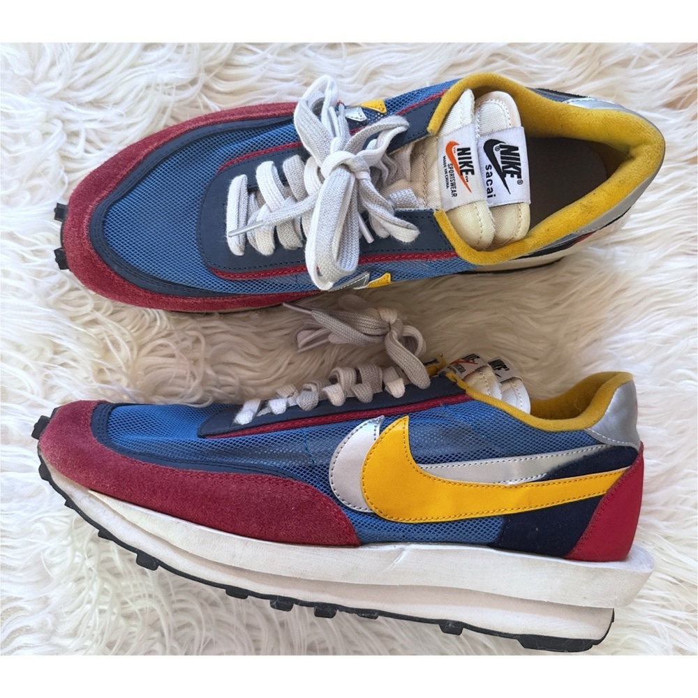 Limited Edition sacai x Nike LDWaffle Varsity Blue Colonlock Sneakers Shoes 10.5 - Picture 12 of 13